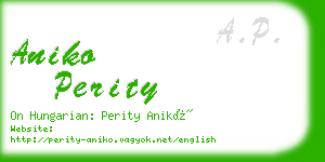 aniko perity business card